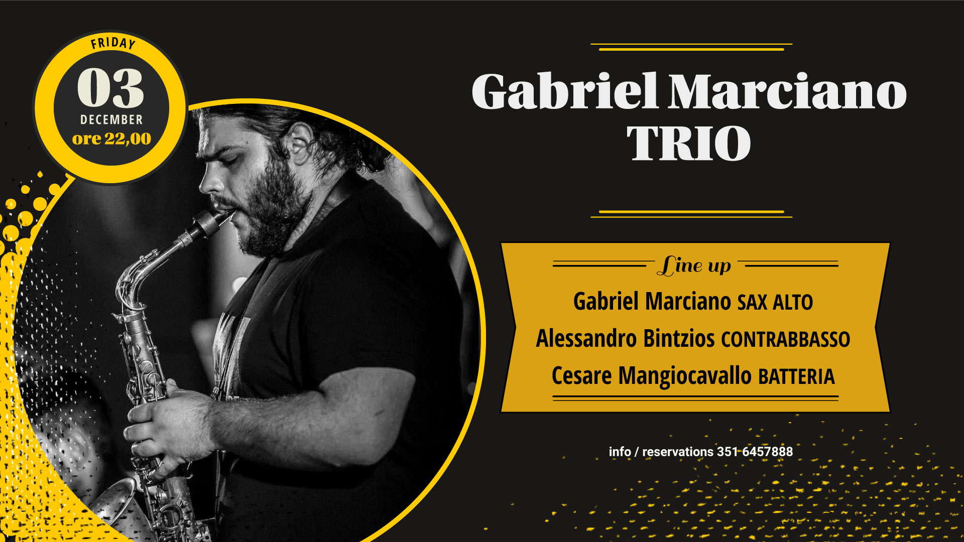 Gabriel Marciano Trio – Gregory's Jazz Club