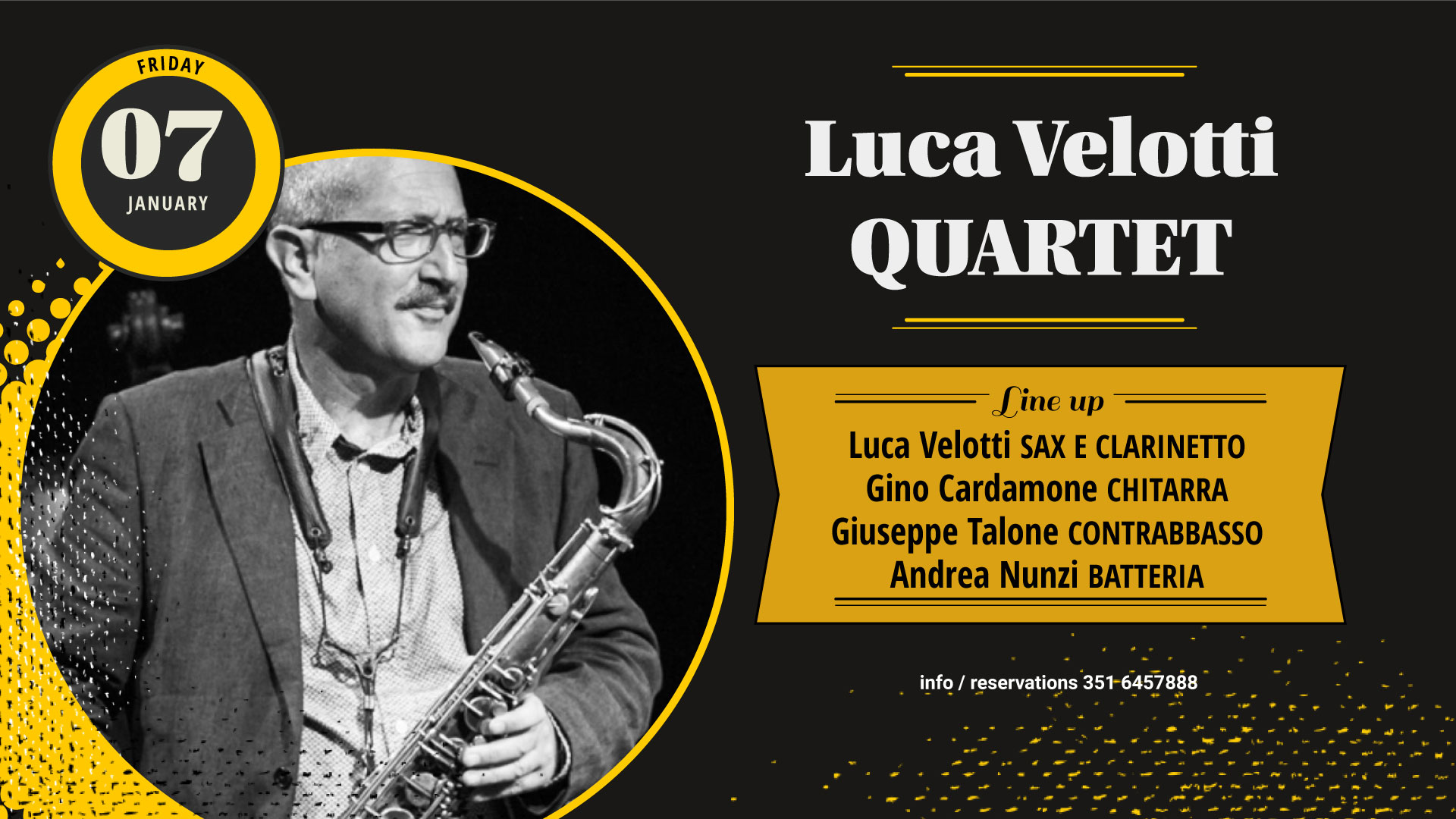 Luca Velotti Quartet – Gregory's Jazz Club