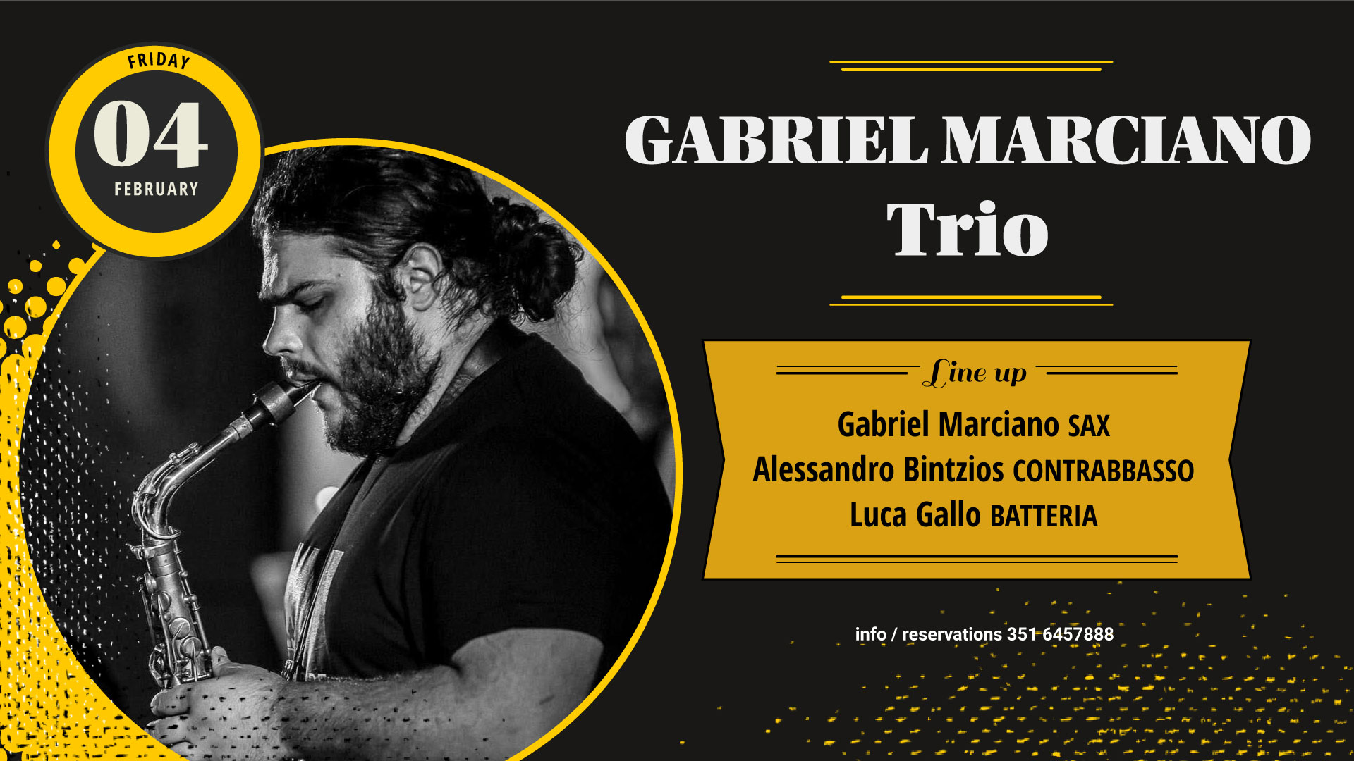 Gabriel Marciano Trio – Gregory's Jazz Club