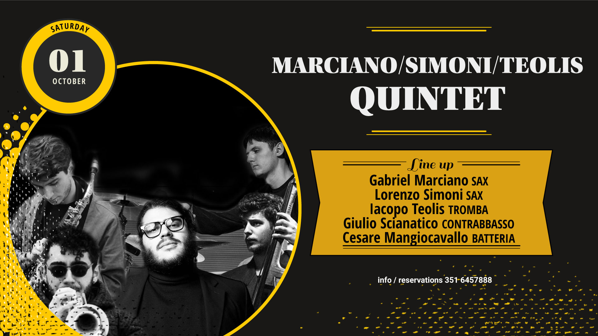 Marciano/Simoni/Teolis Quintet – Gregory's Jazz Club