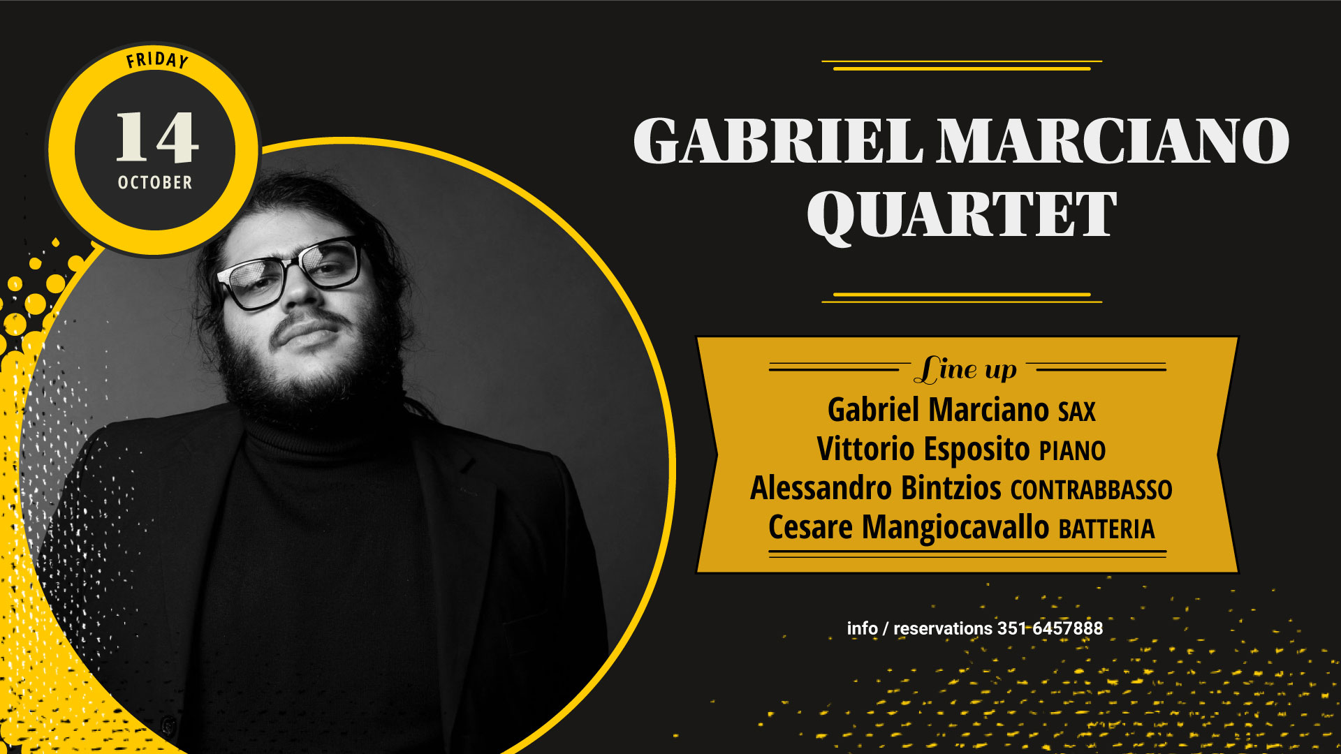 Gabriel MARCIANO Quartet – Gregory's Jazz Club