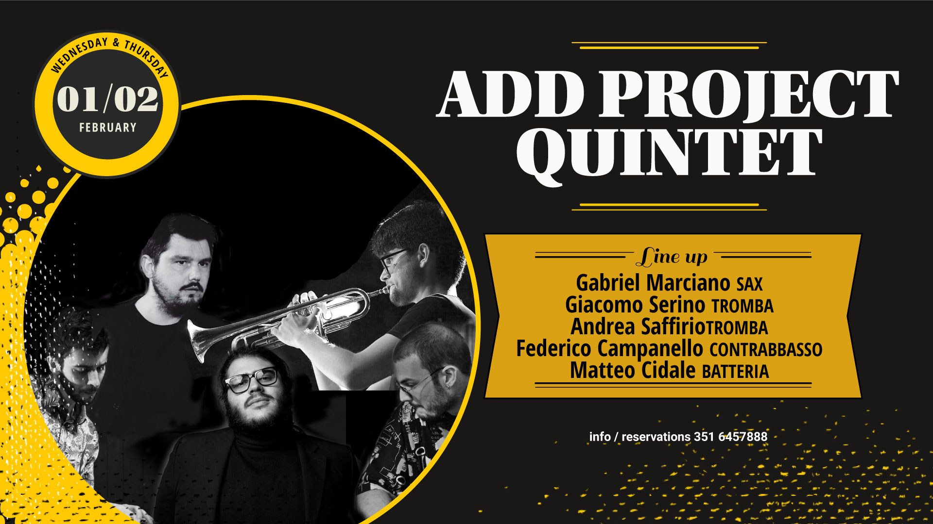 Add project Quintet – Gregory's Jazz Club